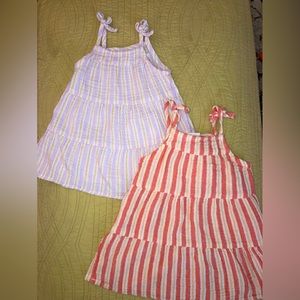 {Cat & Jack} set of 2 12M Summer Dresses